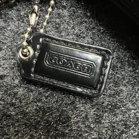 Black Leather Coach Wristlet - Picture 4 of 9